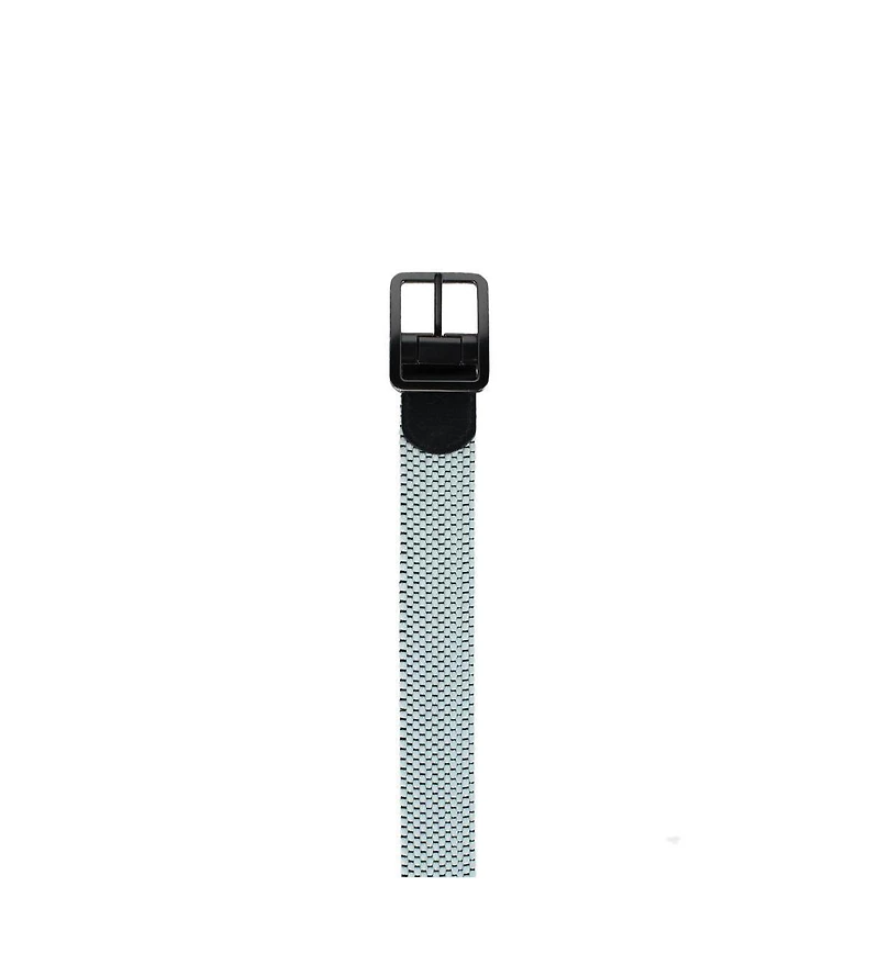 Trafalgar Big & Tall Alejandro Black Stripes and White Reversible Braided Casual Golf Belt