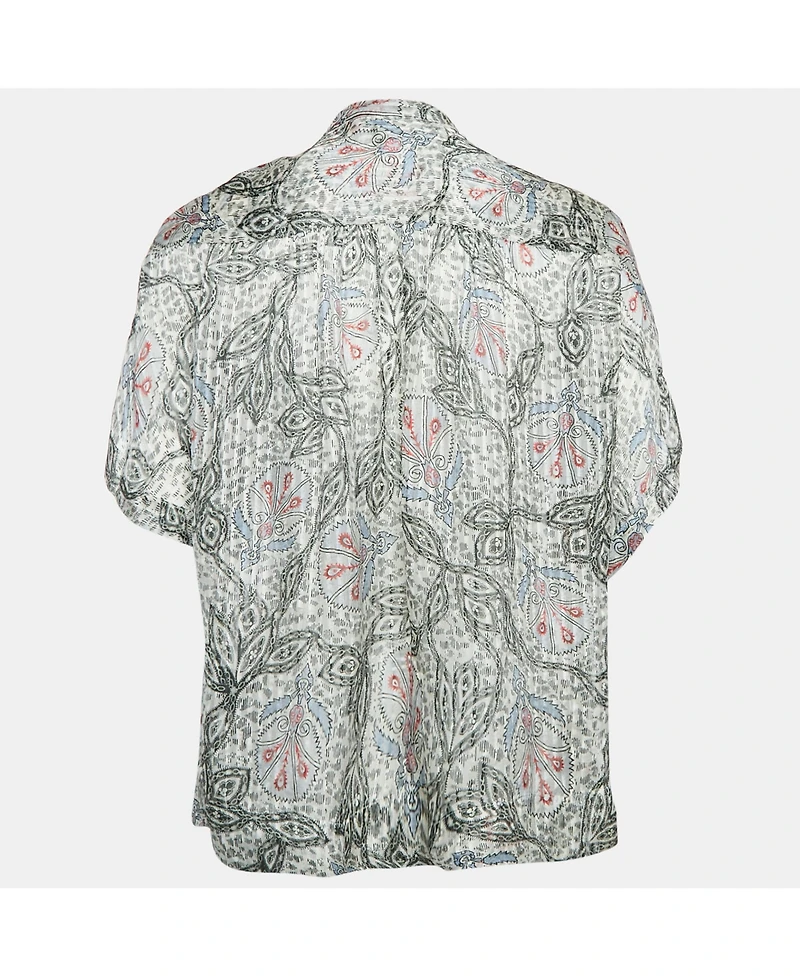 Pre-Owned Isabel Marant Women's Printed Silk Blouse