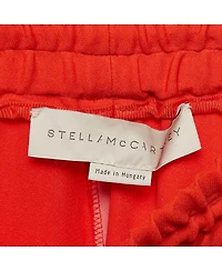 Pre-Owned Stella Mccartney Women's Orange Crepe Drawstring Trousers