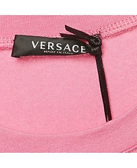 Pre-Owned Versace Women's Pink I Love Versace Print Jersey T-Shirt