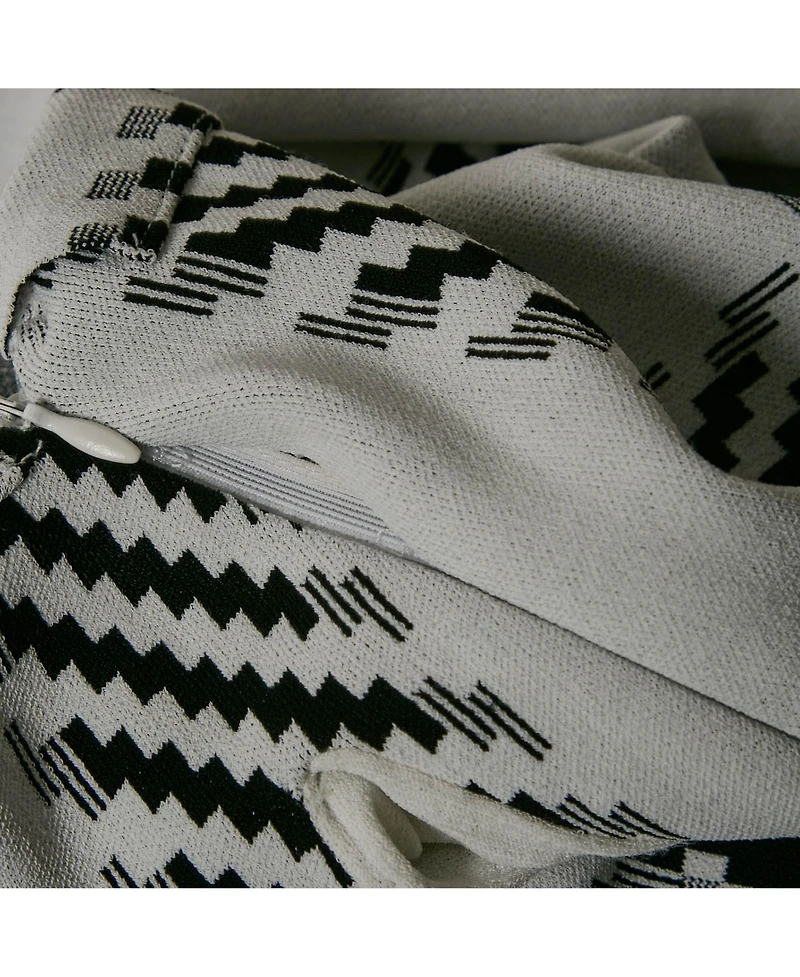 Pre-Owned Stella Mccartney Women's White Plaid Knit Trousers