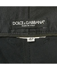 Pre-Owned Dolce & Gabbana Women's Gabardine Belted Pants