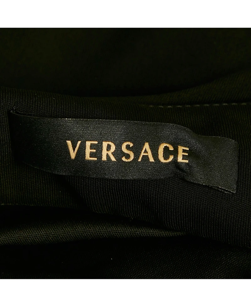 Pre-Owned Versace Women's Black Jersey Halter Neck Top