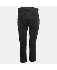 Pre-Owned Isabel Marant Women's Etoile Black Cotton Cropped Trousers