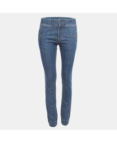 Pre-Owned Chloe Women's Blue Denim Elastic Jeans