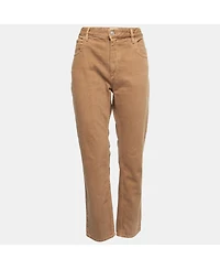 Pre-Owned Isabel Marant Women's Etoile Khaki Brown Denim Jeans