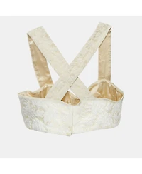 Pre-Owned Dolce & Gabbana Women's Jacquard Silk Crop Top