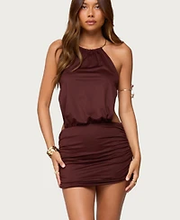 Edikted Women's Anira Chain Backless Mini Dress