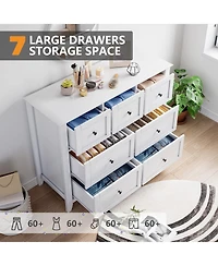 gaomon 7 Drawers Dresser for Bedroom, Farmhouse Wood Dressers & Chest of Drawers for Clothes
