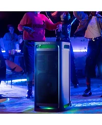 Sony Ult Tower 9AC Bluetooth Party Speaker Bundle with Ult Mic Wireless Microphones