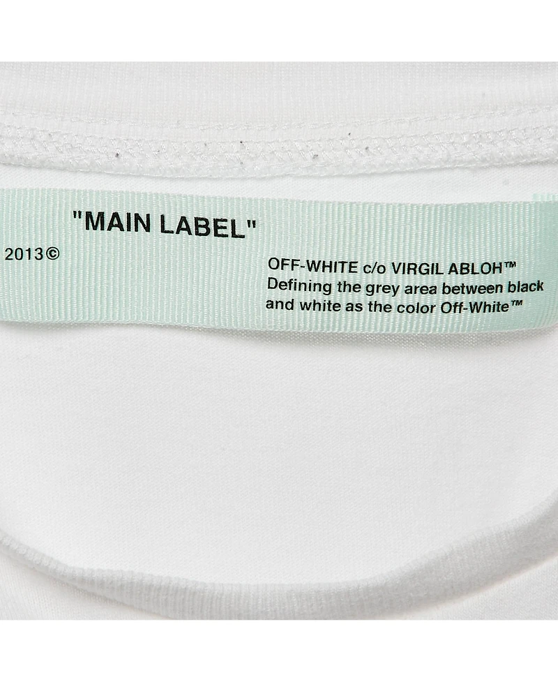 Pre-Owned Off-White Men's White Cotton Crew Neck T-Shirt