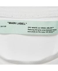 Pre-Owned Off-White Men's White Cotton Crew Neck T-Shirt