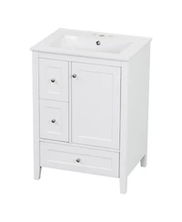 Casainc Bathroom Vanity with Adjustable Shelf and Removable Dividers