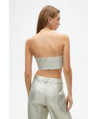 Women's Metallic Printed Pants