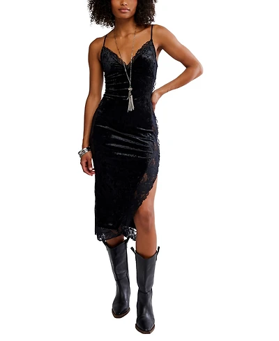 Free People Women's Raise A Toast V-Neck Midi Dress