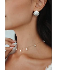 Untamed Petals Angelica Pearl Gold Plated Necklace