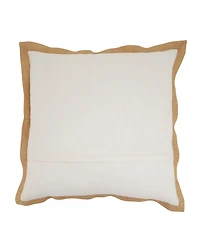 Saro Lifestyle Embroidered Owl Poly Filled Decorative Pillow, 20" x 20"