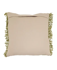 Saro Lifestyle Fringe Poly Filled Decorative Pillow, 20" x