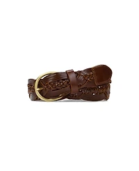 Patricia Nash Women's Melissa Braided Leather Belt