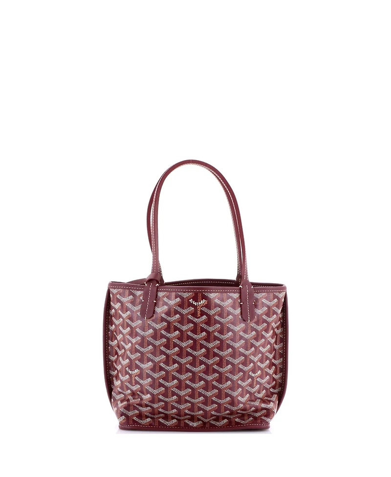 Pre-Owned Goyard Mini Anjou Reversible Tote Coated Canvas
