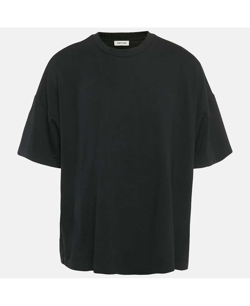 Pre-Owned Fear Of God Men's Black Jersey Oversized T-Shirt
