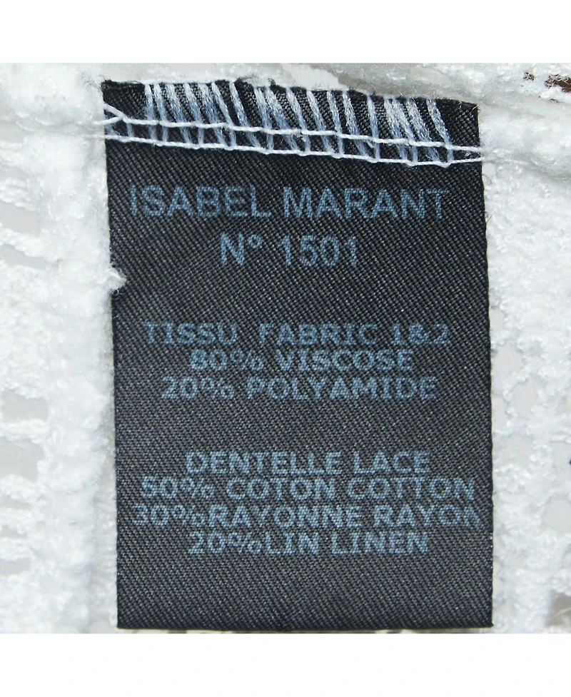 Pre-Owned Isabel Marant Women's Patterned Lace Sleeveless Top