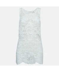 Pre-Owned Isabel Marant Women's Patterned Lace Sleeveless Top