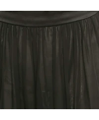 Pre-Owned Dolce & Gabbana Women's Black Cotton Belt Detail Flared Midi Dress