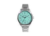 Peugeot Women's 36mm Sport Watch with Blue Dial and Stainless Steel Bracelet