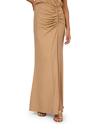 Adrianna Women's Metallic Knit Long Dress