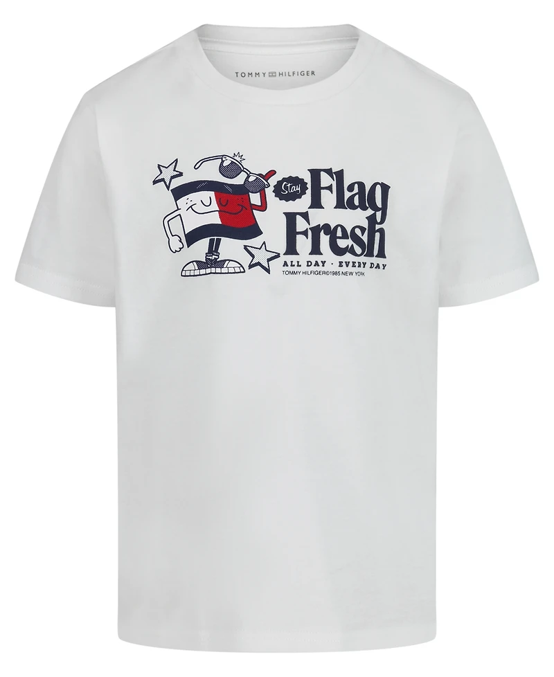 Tommy Hilfiger Boys' 2T-7 Flag Fresh Short-Sleeve T-Shirt