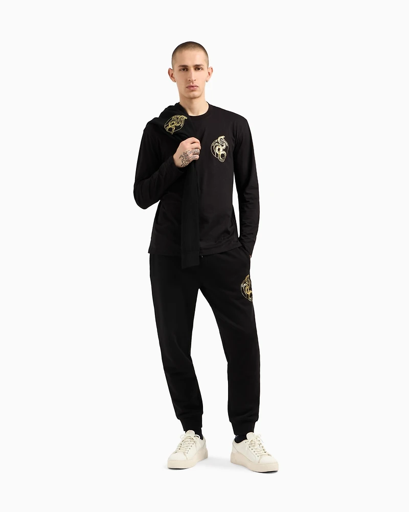 A|X Armani Exchange Men's Cotton Graphic Long-Sleeve T-Shirt