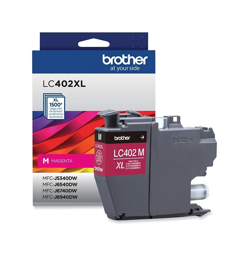 Brother LC402XLMS 1,500 Page-Yield High-Yield Ink - Magenta
