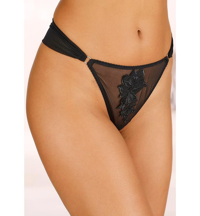 Lascana Women's Sheer Floral Thong