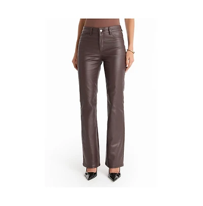 The Noli Shop Women's Aria Coated Flare Jean