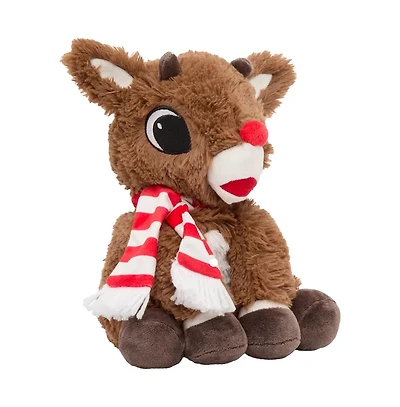 Warmies Microwavable Lavender-Scented Plush Rudolph With Scarf