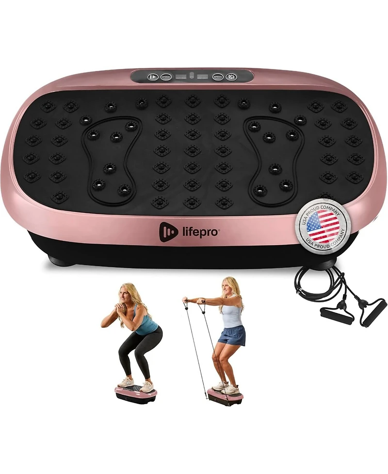 LifePro Compact Vibration Plate Exercise Machine, Mini Full Body Vibration Platform for Lymphatic Drainage & Pain Relief