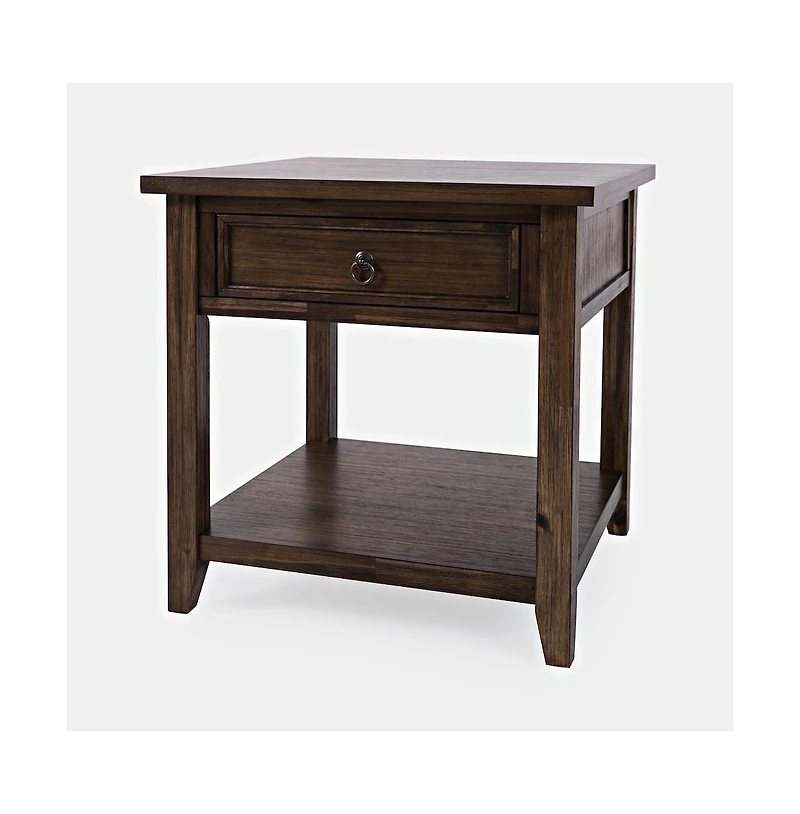 Jofran Bakersfield Mission Style End Table with Drawer