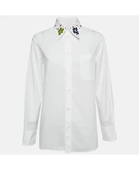 Pre-Owned Marni Women's Navy Blue Cotton Crew Neck Long Sleeve Sweatshirt