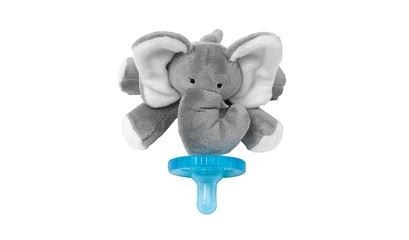 WubbaNub Baby Grey Elephant Pacifier