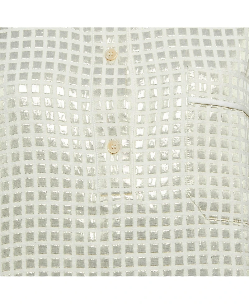 Pre-Owned Marni Women's Cream Lurex And Cotton Tunic