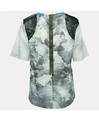 Pre-Owned Marni Women's Multicolor Cotton Half Sleeve Blouse