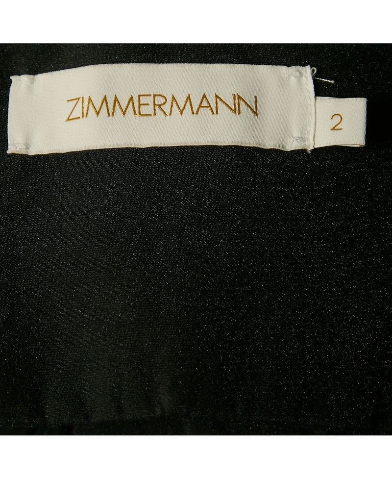 Pre-Owned Zimmermann Women's Crepe Ruffled Crop Top