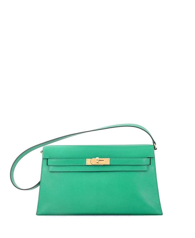 Pre-Owned HERMES Kelly Elan Shoulder Bag Chevre Chamkila