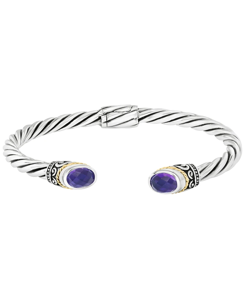 Effy Collection Citrine Bangle Bracelet (2-1/10 ct. t.w.) Sterling Silver