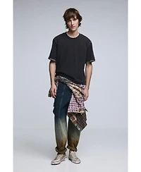 Desigual Men's Men s Short-Sleeve Seam Detail T-Shirt