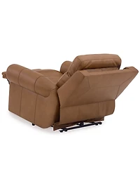 Furniture 39" Alexandre Leather Power Rocker Recliner with Power Headrest, Exclusively at Macy's