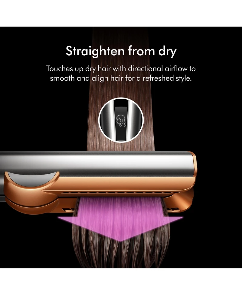 Special Edition Dyson Airstrait Hair Straightener | Strawberry Bronze/Blush Pink