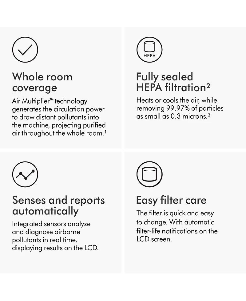 Dyson Purifier Hot+Cool Gen1 HP10 | White/Silver