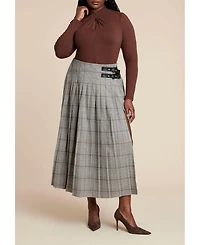 Eloquii Women's Plus Keyhole Twist Drape Top